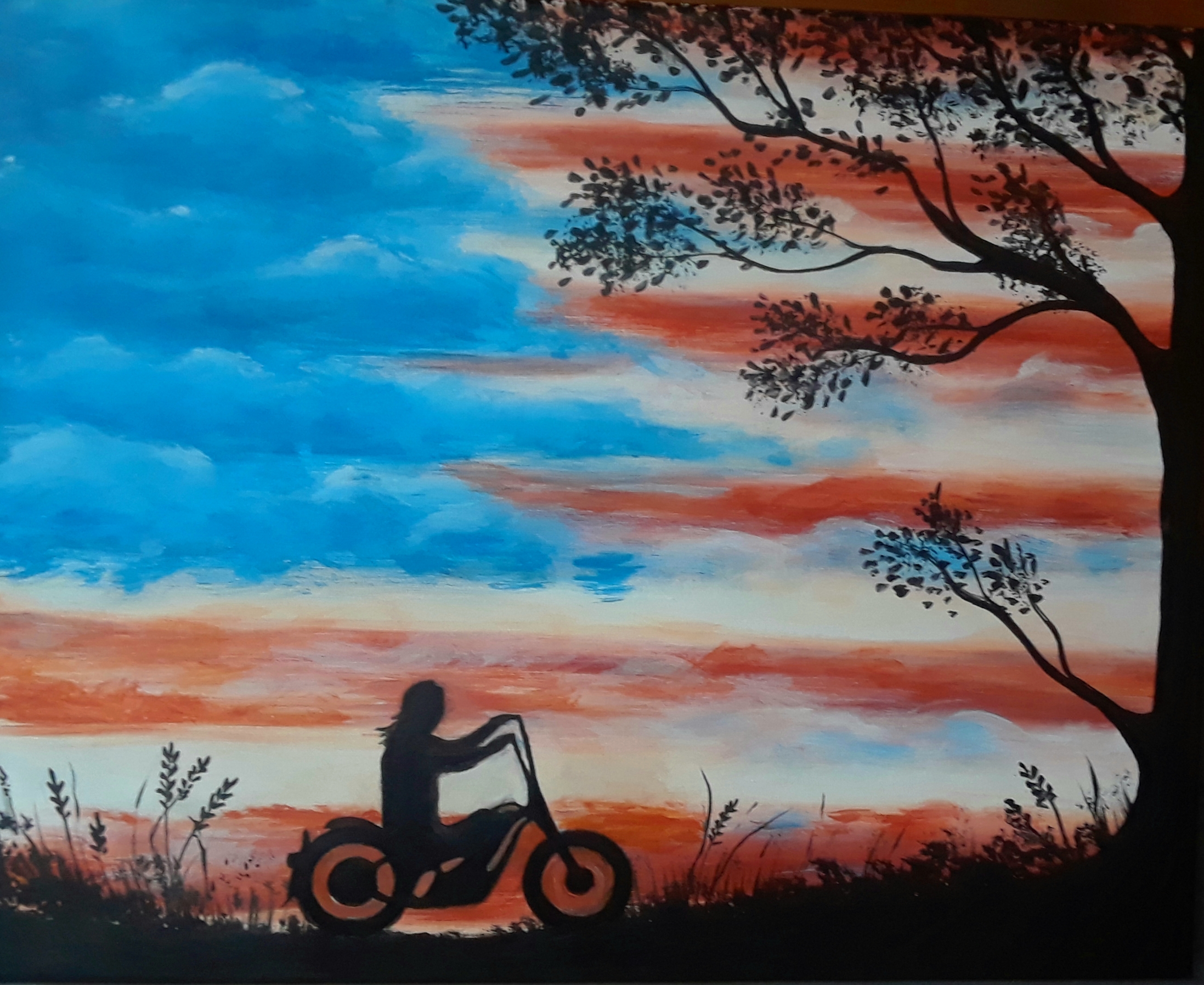"Wildfire Freedom Ride" Bikers and Brushes paint and sip event!